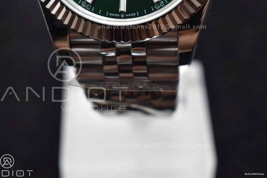 126334 635 41 Steel Dial ComfortFit Green Best SA on Jubilee Bracelet 1:1 904L Sundust Edition DateJust DIWF 0521